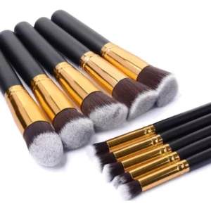 Kit de 10 Brochas de Maquillaje